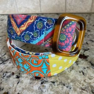 Adorable Multi-Colored Quilt Fabric Belt